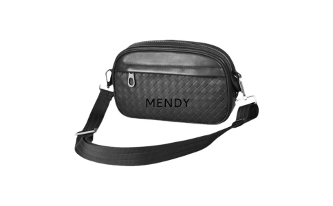 男士斜挎包小包高端时尚品牌编织男包真皮外出便携小包轻便包新款