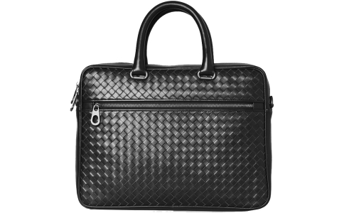 公文包男款手提袋男士商务2024秋冬高级感设计师手提包真皮编织包