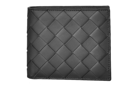 男士钱包男款真皮正品手工编织两折横款钱夹2023新款卡包高端商务