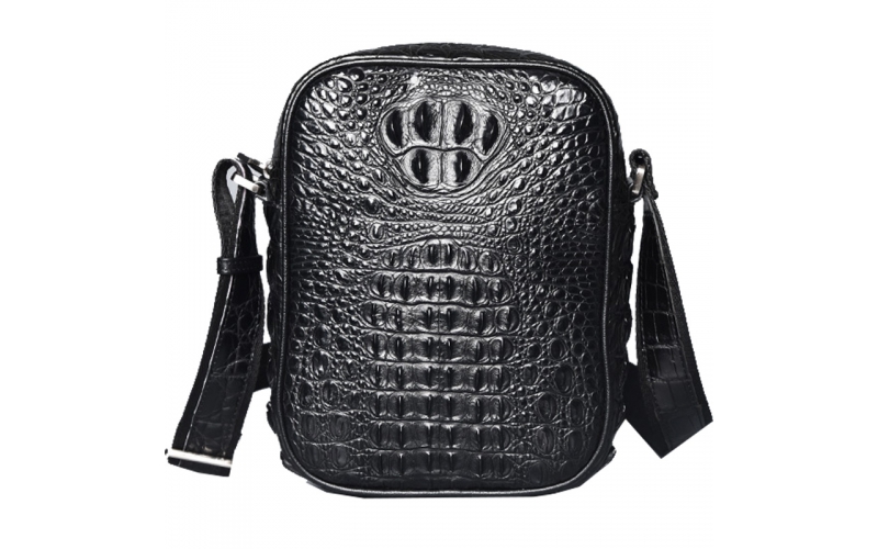 Men's Bag Shoulder Bag Crossbody Bags Genuine Leather Crocodile Skin Top Quality Luxury Cross Business Small Size For Male