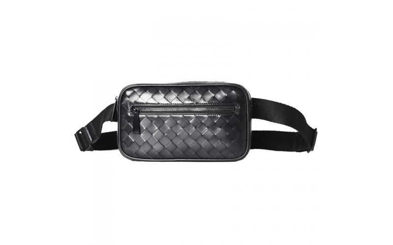 Mens Sling Bag Waist Chest Backpack Bags Genuine Leather Woven Baby Calf Luxury Brand Crossbody Bags Shoulder Designer Quality
