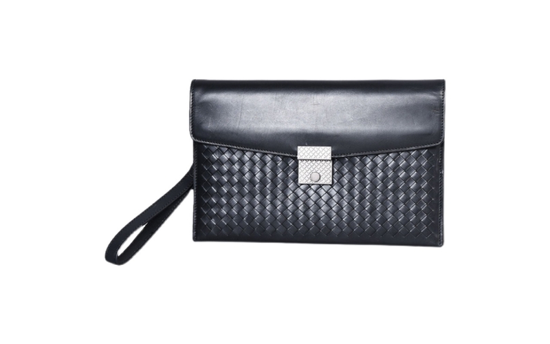 手拿包男真皮胎牛皮编织男包信封包潮个性潮牌手包商务软皮