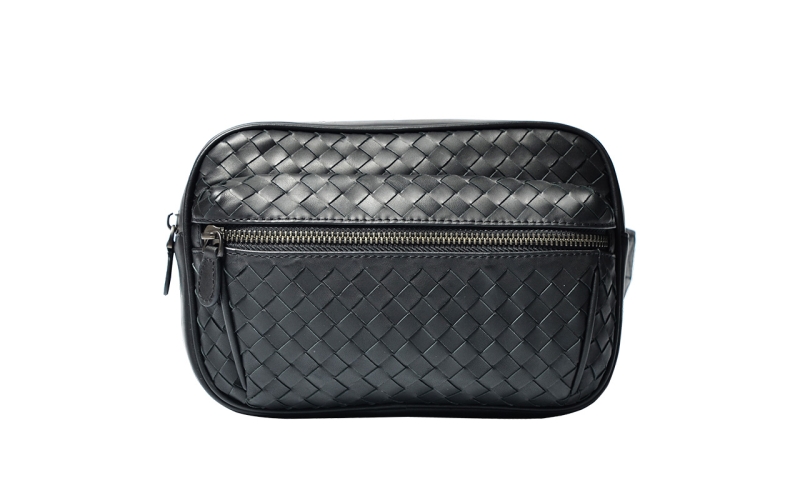 腰包男潮牌女士多功能包胸包真皮编织包手机包小包街头潮流