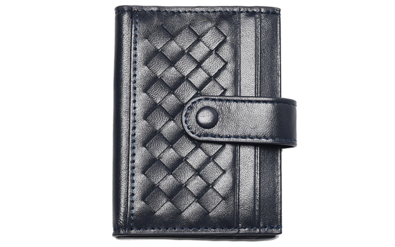 卡包男潮牌创意个性多卡位超薄高档编织羊皮小卡套女式精致