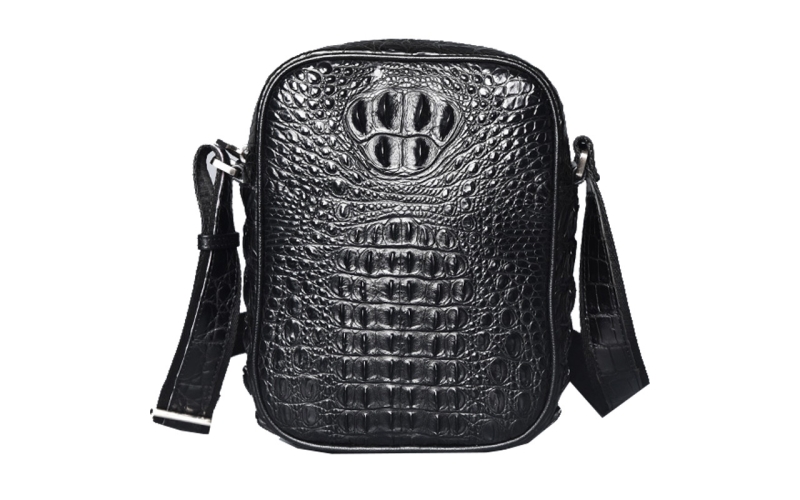 泰国肚皮骨皮鳄鱼皮包男包斜挎单肩包男士小背包内外全真皮