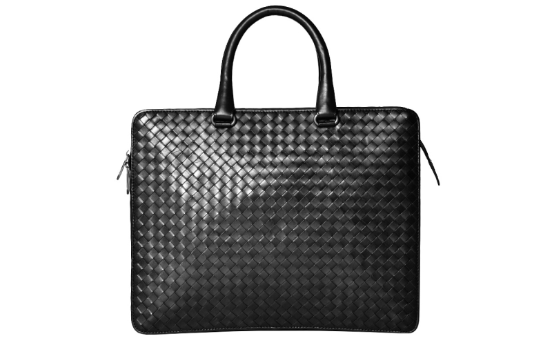 男包手提公文包男士胎牛皮编织真皮商务休闲定制大容量潮款