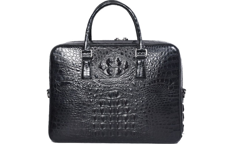 泰国鳄鱼皮男包大容量公文包手提包真皮高端定制男士商务包