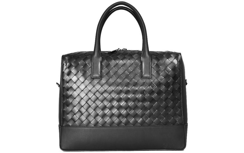 商务男包真皮公文包手提包大容量男士编织包包旅行出差旅游