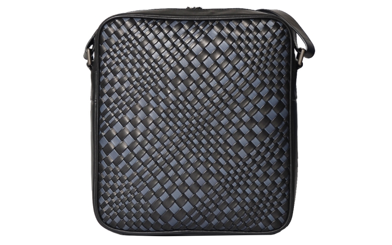 男包轻奢商务时尚个性编织男士包包单肩包斜挎包皮真皮小潮