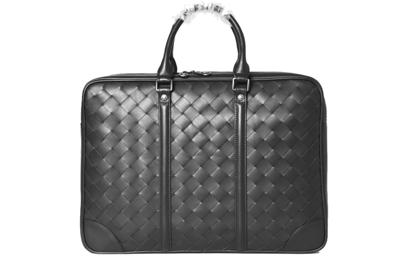 男包手提包男士公文包公务包商务休闲真皮编织男包新款高端