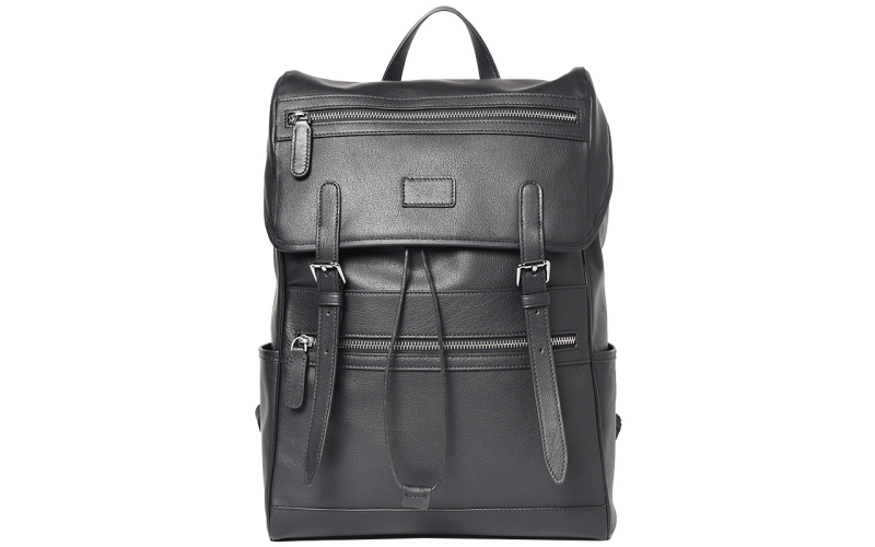 背包男双肩包大容量真皮牛皮商务简约轻便时尚潮流旅行男包