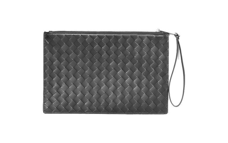 手拿包男士编织手包超薄款手抓包女气质轻奢商务信封包高级