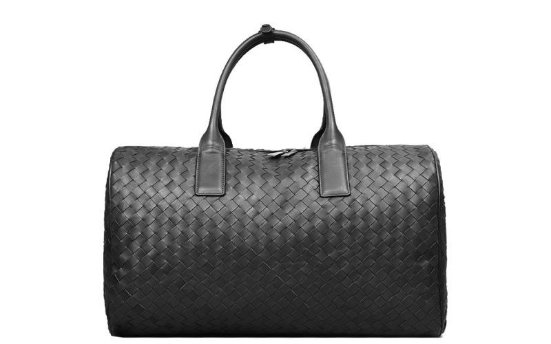 旅行包大容量男出差旅游手提包真皮编织男包大包男士出差包