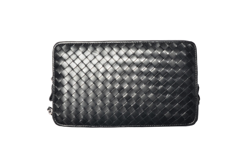 手包男手抓包大容量商务手拿包长款个性新款潮男士编织真皮