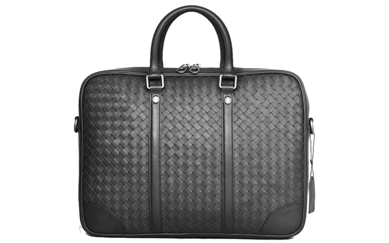 男包真皮公文包商务包男手提包大容量奢侈品编织包商务简约