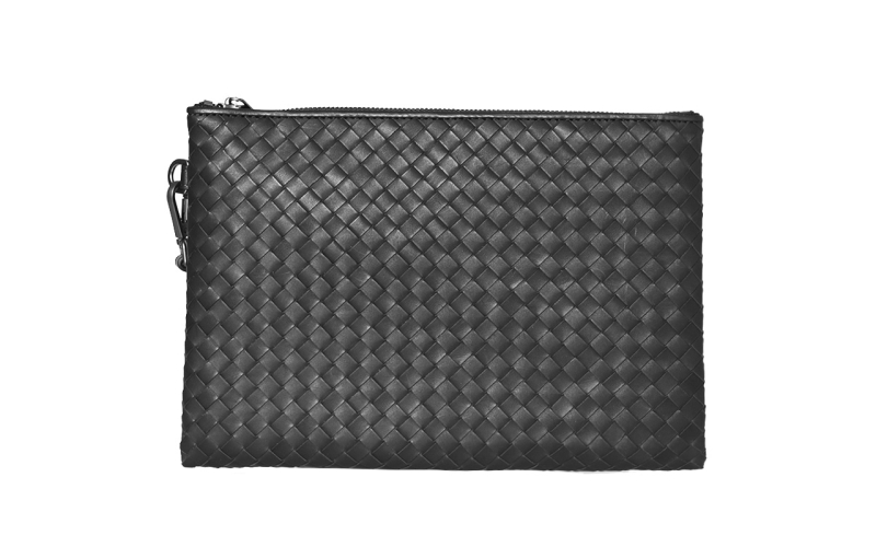 编织手包男真皮信封包打蜡小牛皮软商务休闲时尚手抓手拿包