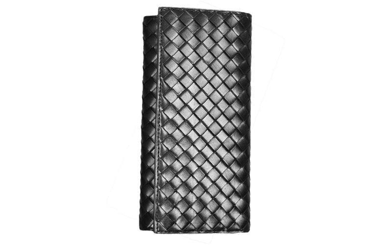 手包男士长款钱包女小众设计潮牌西装包折叠手拿胎牛皮编织