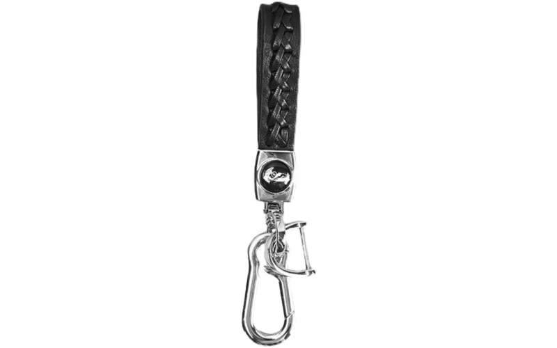 汽车钥匙挂饰挂件真皮编织挂绳日用家用钥匙扣定制刻字黑色