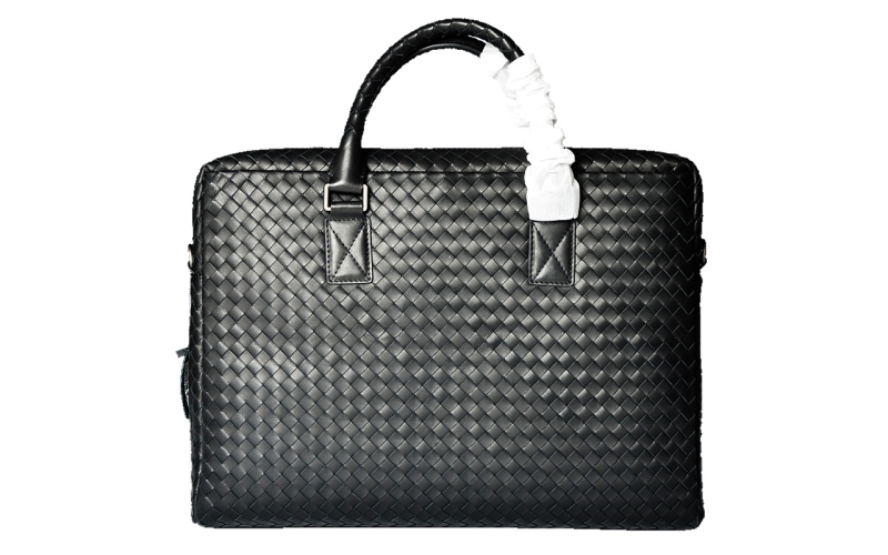 男士公文包商务手提包真皮2019新款商务大容量编织男包潮牌