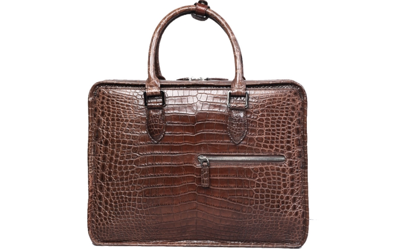公文包男商简约男包大容量手提包真皮鳄鱼皮高端定制奢侈品