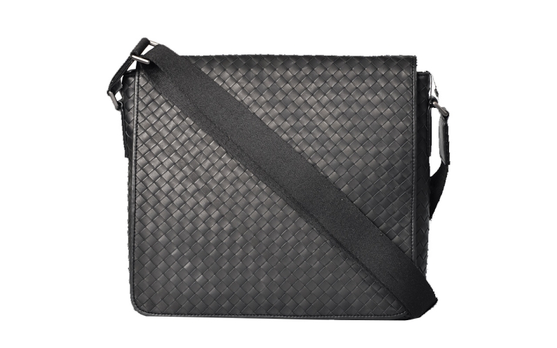 编织斜挎包男包商务休闲公文包手工包盖头层牛皮真皮邮差包