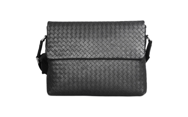 斜挎包男单肩包编织真皮男包邮差包横款时尚2021新款ns潮牌