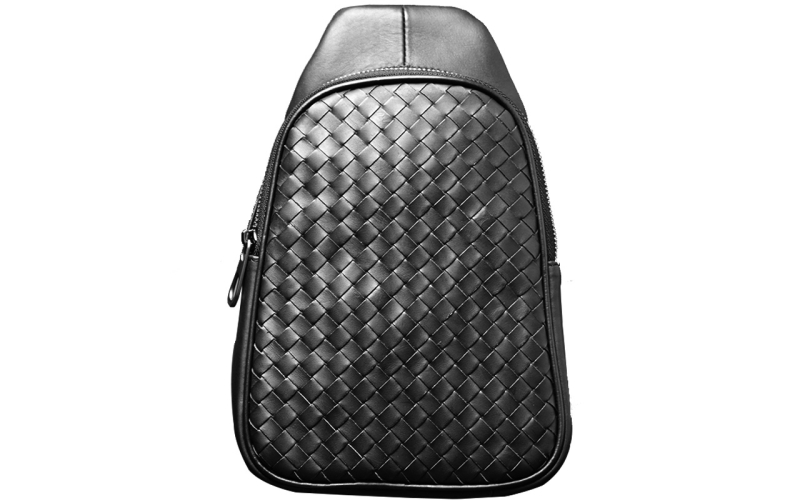 男士斜挎胸包男潮牌头层牛皮真皮2019新款男包时尚潮流小包