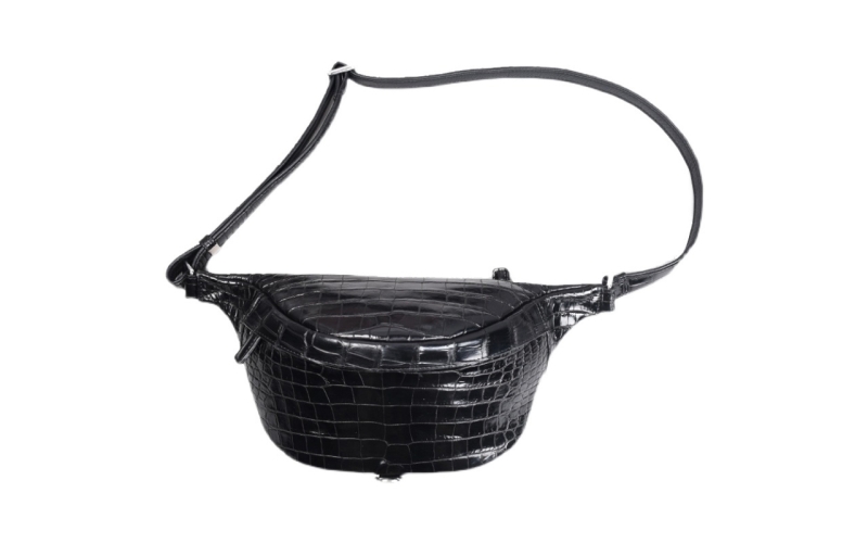 腰包男潮牌真皮胸包女式时尚斜挎鳄鱼皮夏季男士挎包大容量