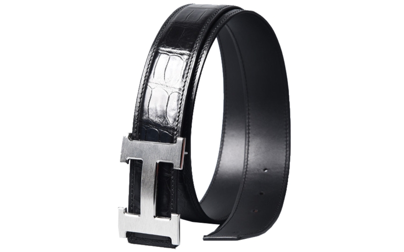 腰带男士高端皮带泰国鳄鱼皮真皮不带头H扣送礼本命年生肖扣