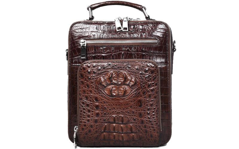 Men's Shoulder Bags Designer Bag Crossbody Strap Handbags Top Grade Genuine Crocodile Leather Briefcase Small Vertical Business