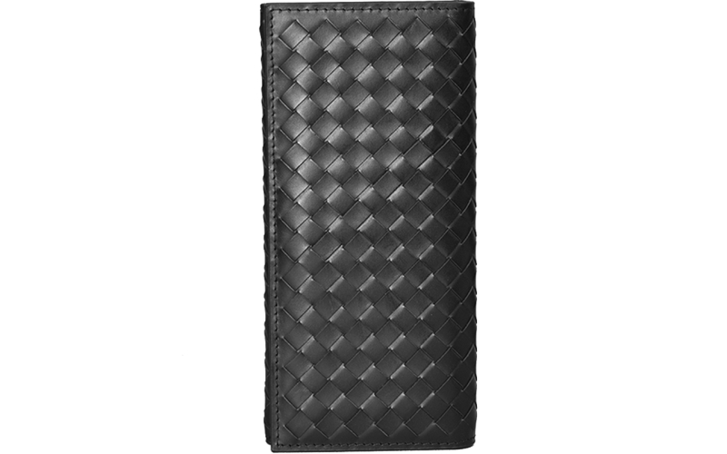 钱包男款长款手拿包女小众设计男士手包多卡位卡包折叠真皮编织包