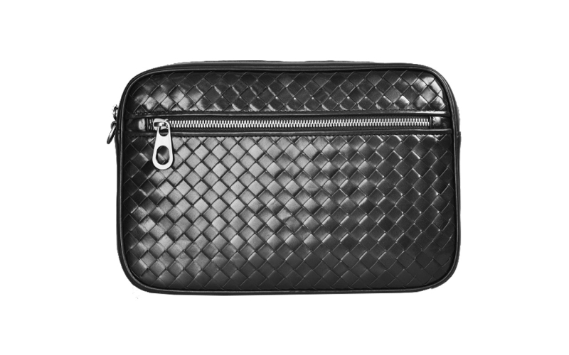 男士手拿包大容量胎牛皮编织男士夹包奢侈品高端手抓包高端收纳包