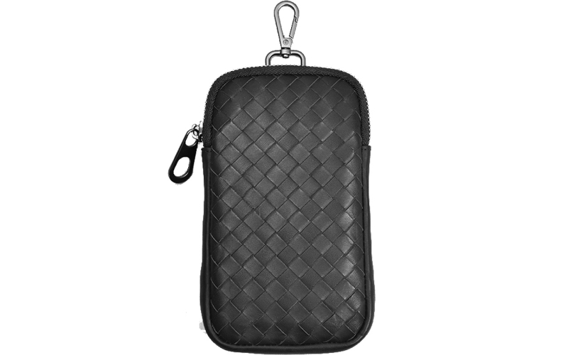 手机包拉链包长款小挂包真皮编织钥匙包带挂绳手拿包轻便小挎包