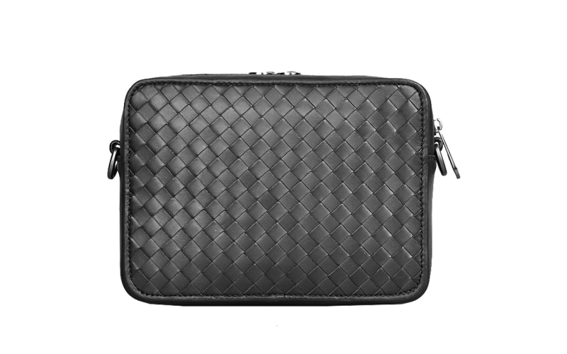 相机包中号男生小背包单肩包真皮格子编织斜挎包2022新款小挎包潮