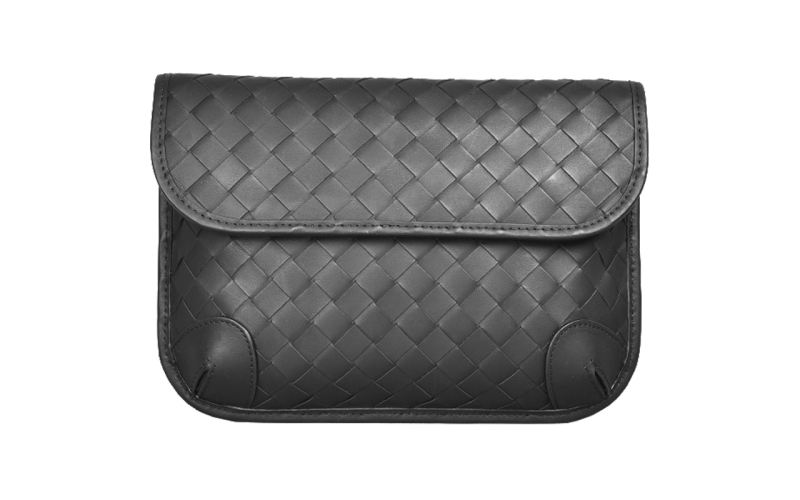 斜挎包小众设计感男士胸包虎头包腰包潮牌真皮编织男包高级感小包