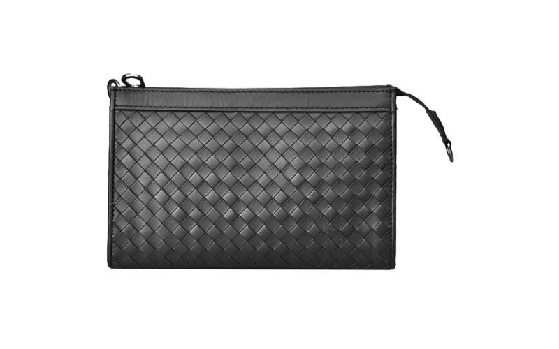 斜挎包男潮牌设计感小众多功能手拿包真皮编织包小背包单肩包新款