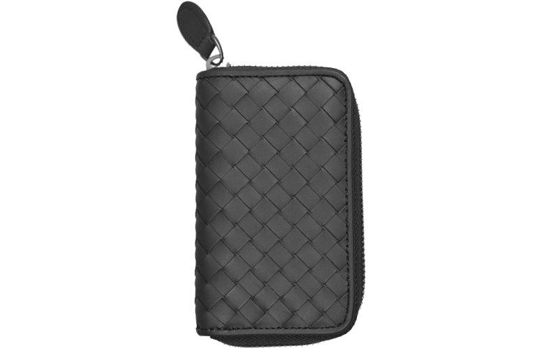 钥匙包男女式款小牛皮卡包真皮收纳包卡包二合一新款编织一体包潮