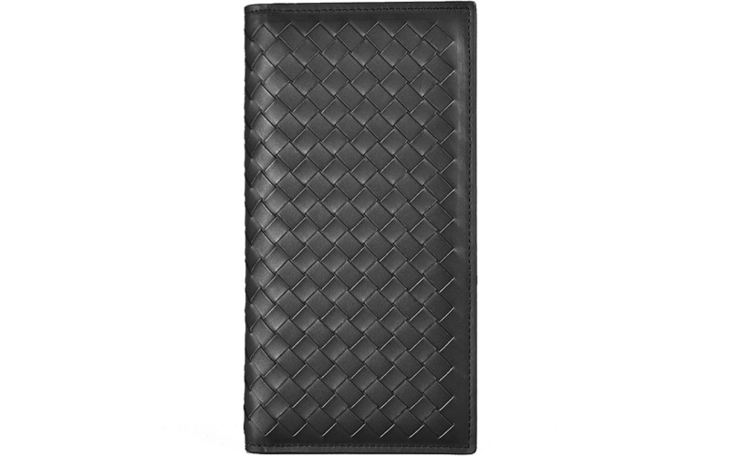 手拿包男长款编织钱包女士高级感小众奢侈品多卡位卡包真皮