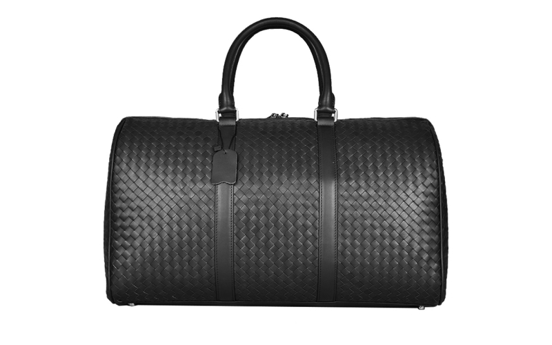 旅行包大容量男真皮编织旅行袋手提包出差旅游行李袋男包潮