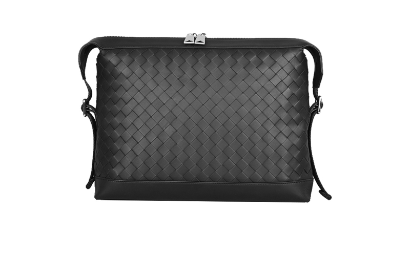 手包男士手拿包真皮编织手抓包大容量奢侈品质感高端商务潮