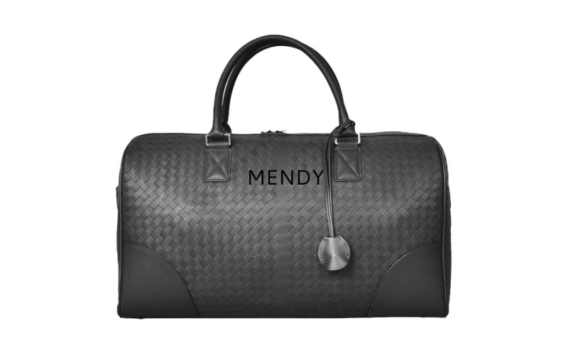 高颜值短途旅行包男女款多功能手提行李袋高级感真皮编织健身包