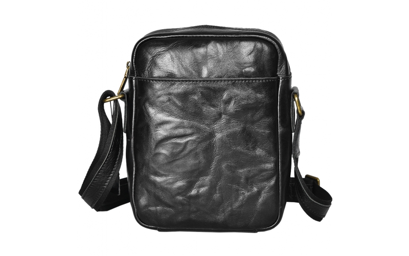 Men's Retro Oil Leather Genuine Messenger Bag Portable Shoulder Pocket Small Backpack Crossbody Bag for Casual Use Men Bags New