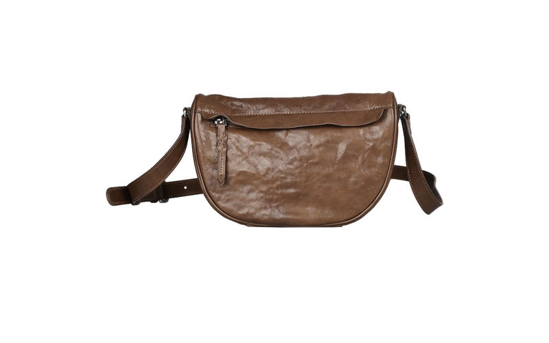Bag women's 2024 new crescent bag vegetable tannant leather high -level light luxury small shoulder bag messenger bag small bag